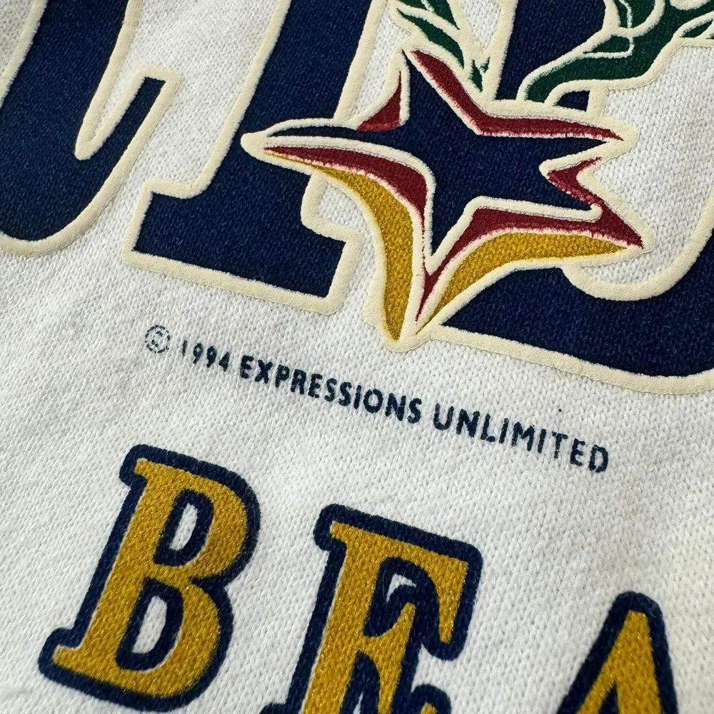 VINTAGE 90s Florida Sweatshirt Pullover Quarter Zip Size L Fit